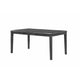 Leslee Dining Table | 78-102" Extendable Gray Top | White Marble Inlay