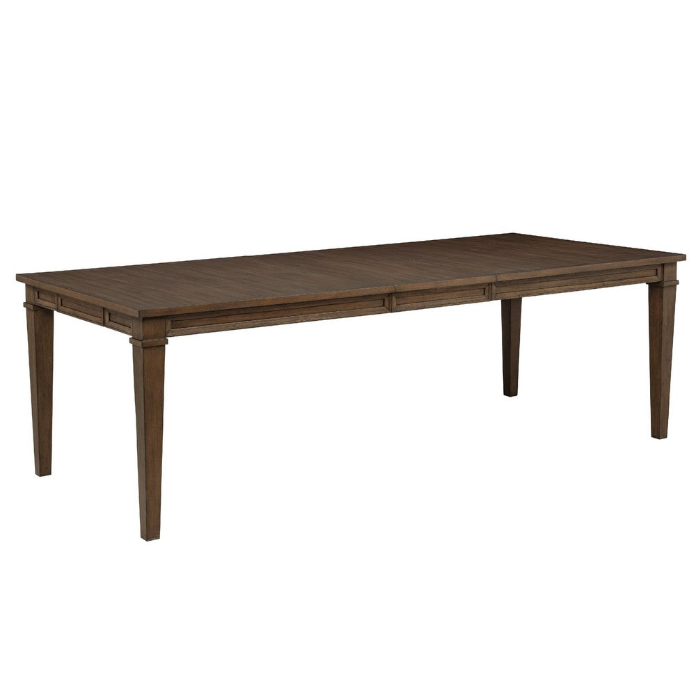 Henry Dining Table | 78-96" Extendable Leaf | Vintage Mocha Brown