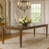 Henry Dining Table | 78-96" Extendable Leaf | Vintage Mocha Brown