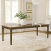 Henry Dining Table | 78-96" Extendable Leaf | Vintage Mocha Brown