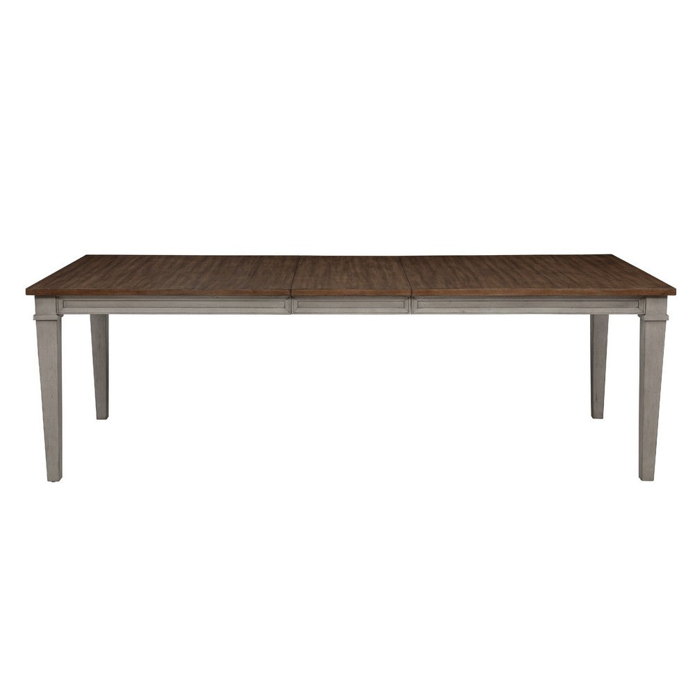 Henry Dining Table | 78-96" Extendable Leaf | Vintage Light Cream