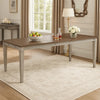 Henry Dining Table | 78-96" Extendable Leaf | Vintage Light Cream
