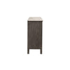 Leslee 62" Wide Dresser | 7 Drawers | White Marble Top | Weathered Gray
