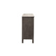 Leslee 62" Wide Dresser | 7 Drawers | White Marble Top | Weathered Gray