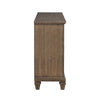 Henry Wide Dresser | 10 Drawers | Black Metal Handles | Vintage Mocha Brown