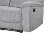 Chela Manual Reclining Sofa | Pillow Arms | Mist Gray Polyester | 84"