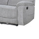 Chela Manual Reclining Sofa | Pillow Arms | Mist Gray Polyester | 84"