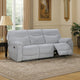 Chela Manual Reclining Sofa | Pillow Arms | Mist Gray Polyester | 84"