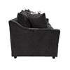 Ivie Modern Sofa | 4 Accent Pillows | Dark Mink Gray Polyester | 81"