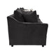 Ivie Modern Sofa | 4 Accent Pillows | Dark Mink Gray Polyester | 81"