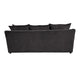 Ivie Modern Sofa | 4 Accent Pillows | Dark Mink Gray Polyester | 81"