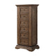 Vesy Swivel Tall Lingerie Chest w Mirror | 6 Drawers | Walnut Brown