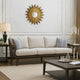 Geny Outdoor Casual Sofa | 2 Accent Pillows | Gray Wicker Woven | 81"