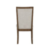 Henry Dining Side Chair Set of 2 | Beige Polyester | Vintage Mocha Brown