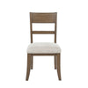 Henry Dining Side Chair Set of 2 | Slat Back | Vintage Mocha Brown & Beige