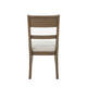 Henry Dining Side Chair Set of 2 | Slat Back | Vintage Mocha Brown & Beige