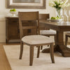 Henry Dining Side Chair Set of 2 | Slat Back | Vintage Mocha Brown & Beige