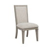 Henry Dining Side Chair Set of 2 | Beige Polyester | Vintage Light Cream