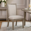 Henry Dining Side Chair Set of 2 | Beige Polyester | Vintage Light Cream