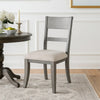 Henry Dining Side Chair Set of 2 | Slat Back | Vintage Light Cream & Beige