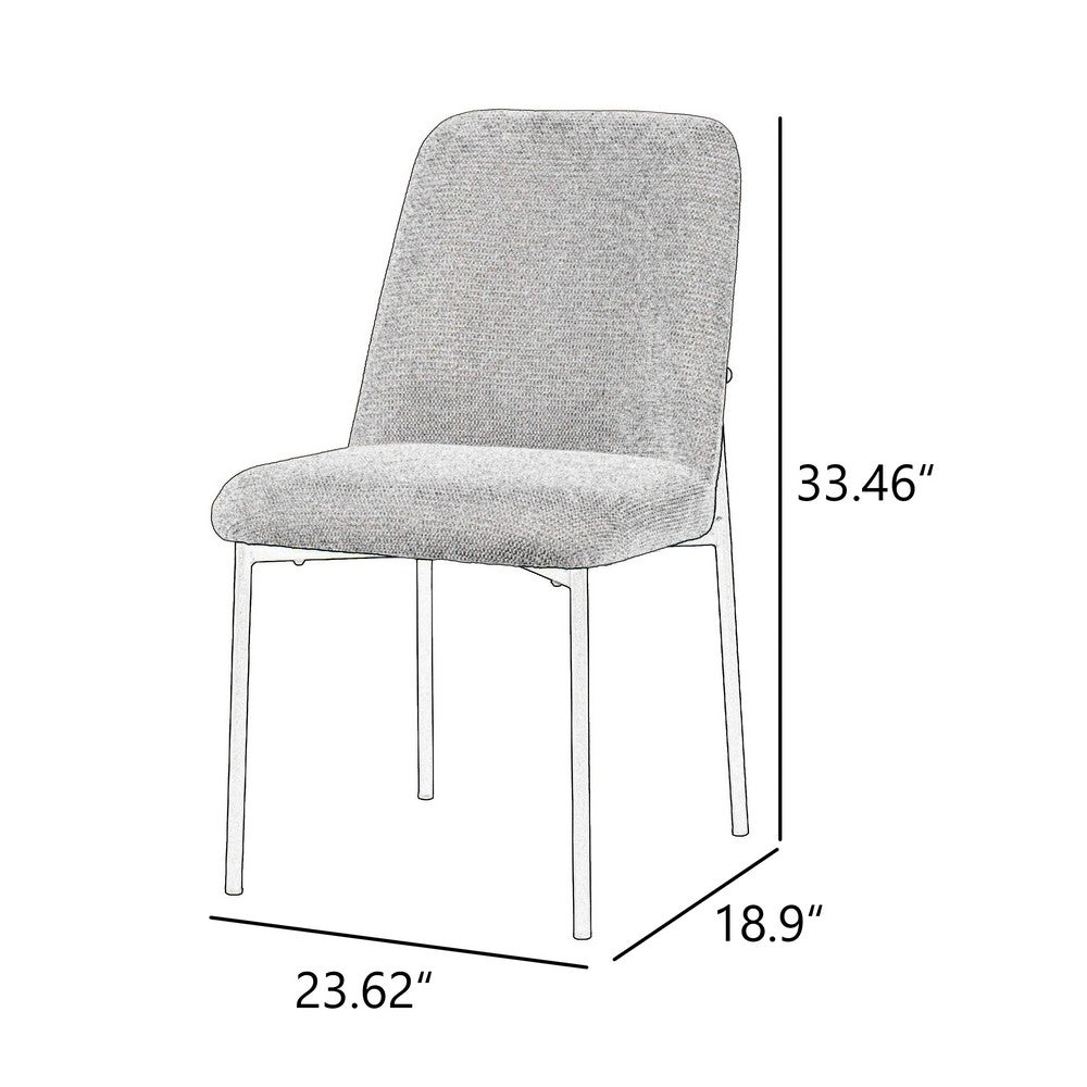Ery Dining Side Chair Set of 2 | Green Cushions | Black Metal Frame