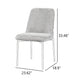 Ery Dining Side Chair Set of 2 | Green Cushions | Black Metal Frame