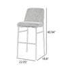 Ery Bar Height Chair Set of 2 | Green Cushions | Black Metal Frame
