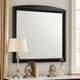 Sevy Dresser Mirror | Curved Top | Onyx Black Solid Rubberwood | 41x46