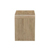 Maria Bedside Table Nightdstand| 2 Drawers | Natural Beige Waterfall Edges