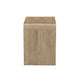 Maria Bedside Table Nightdstand| 2 Drawers | Natural Beige Waterfall Edges