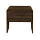 Maria Bedside End Table | 2 Drawers | Walnut Brown Waterfall Edges