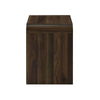 Maria Bedside End Table | 2 Drawers | Walnut Brown Waterfall Edges