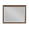 Henry Dresser Mirror | Vintage Mocha Brown | Picture Frame Molding 39x50