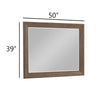 Henry Dresser Mirror | Vintage Mocha Brown | Picture Frame Molding 39x50
