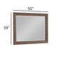 Henry Dresser Mirror | Vintage Mocha Brown | Picture Frame Molding 39x50