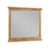 Seny Dresser Mirror | Crown Molding | Honey Brown Rubberwood | 33x48