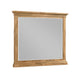 Seny Dresser Mirror | Crown Molding | Honey Brown Rubberwood | 33x48