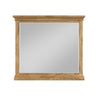 Seny Dresser Mirror | Crown Molding | Honey Brown Rubberwood | 33x48