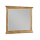 Seny Dresser Mirror | Crown Molding | Honey Brown Rubberwood | 33x48