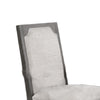 Leslee Dining Armchair Set of 2 | Gray Polyester | Sculpted Tall Back
