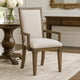 Henry Dining Chair Set of 2 | Beige Polyester | Vintage Mocha Brown