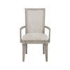 Henry Dining Chair Set of 2 | Beige Polyester | Vintage Light Cream