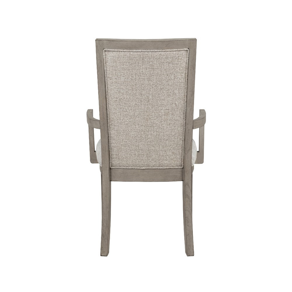 Henry Dining Chair Set of 2 | Beige Polyester | Vintage Light Cream