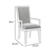 Henry Dining Chair Set of 2 | Beige Polyester | Vintage Light Cream