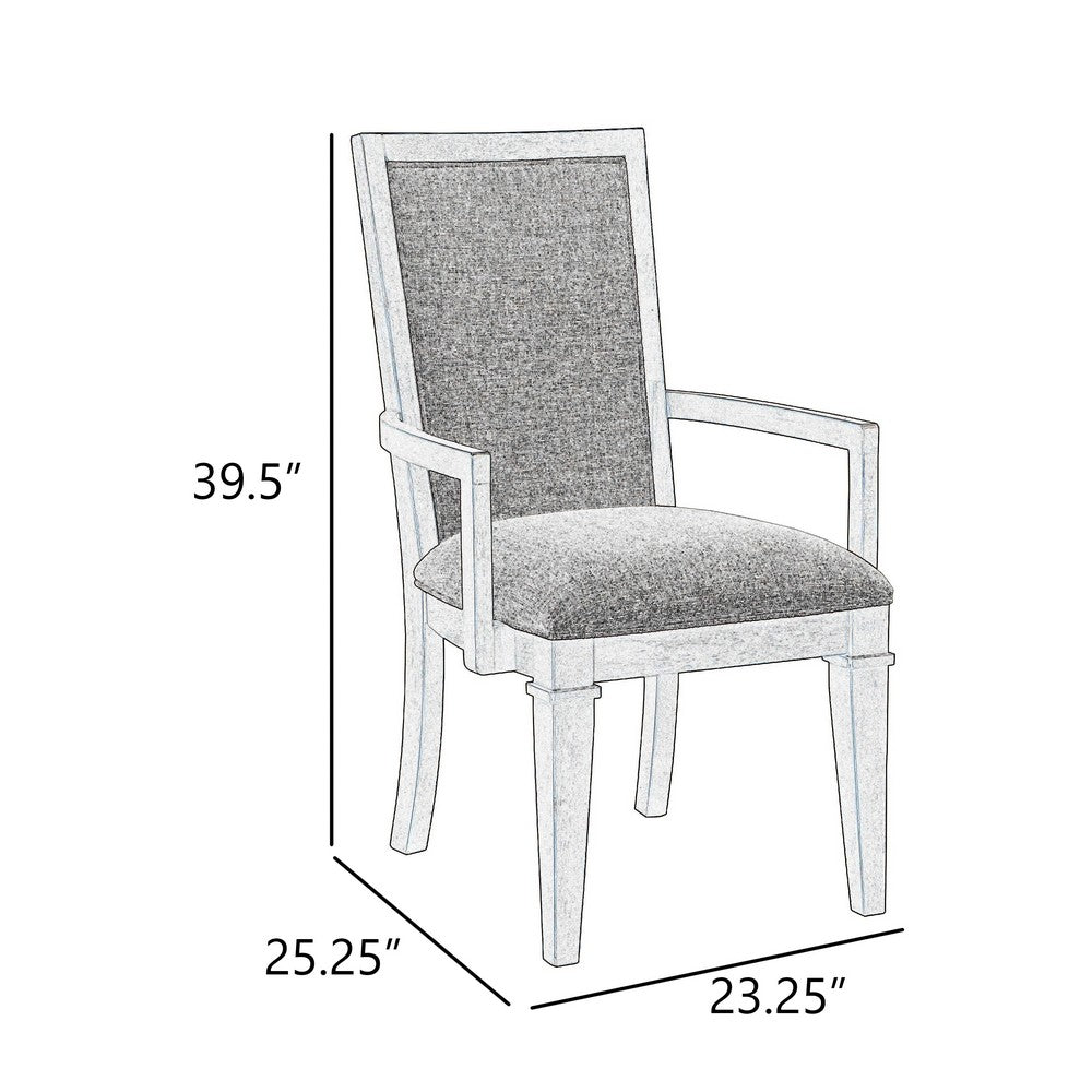 Henry Dining Chair Set of 2 | Beige Polyester | Vintage Light Cream