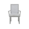 Ion Dining Armchair Set of 2 | Padded Polyester Seat | Mist Gray Wood