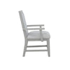 Ion Dining Armchair Set of 2 | Padded Polyester Seat | Mist Gray Wood