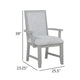 Ion Dining Armchair Set of 2 | Padded Polyester Seat | Mist Gray Wood