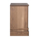 Covy Nightstand | 2 Drawers w Bar Handles | Bracket Feet | Natural Brown