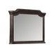 Lynda Dresser Mirror | 44" Low Distortion | Walnut Brown Crown Molding